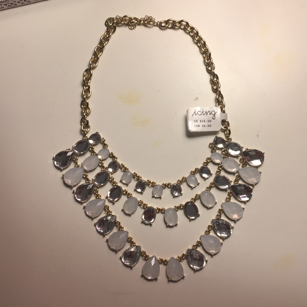 Icing statement necklace